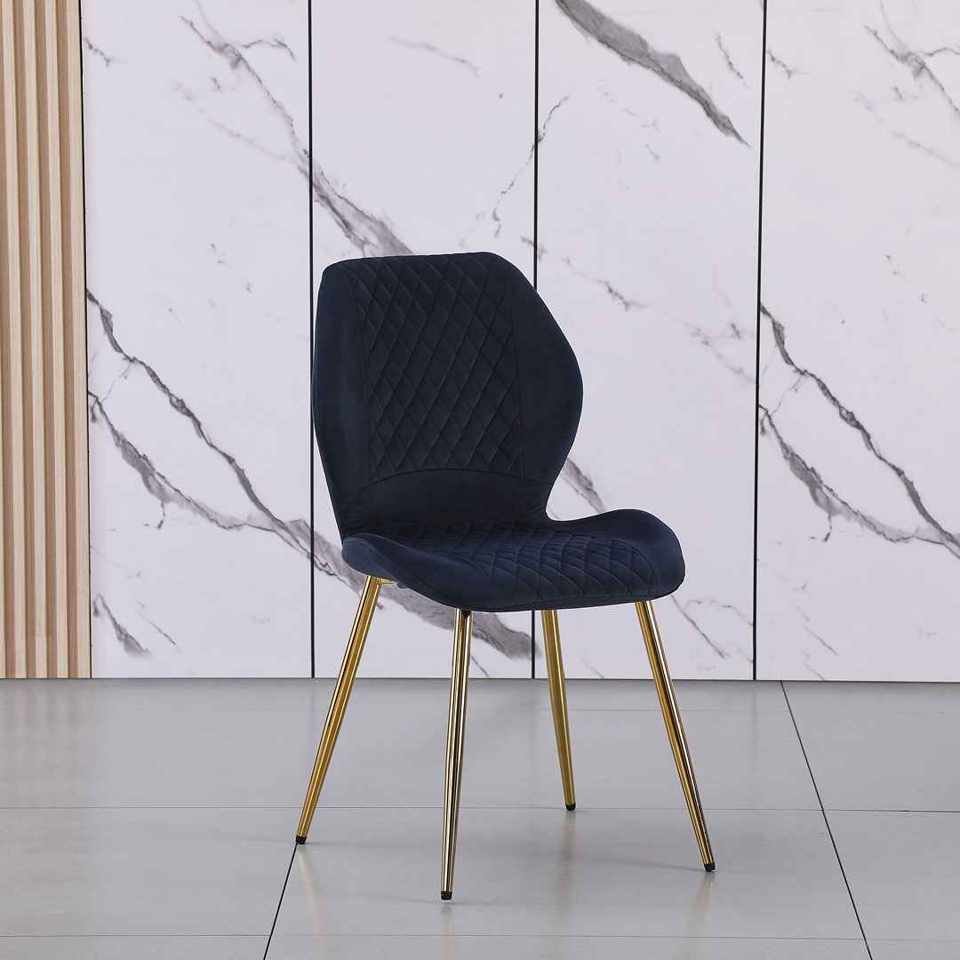 Brent Dark Blue Chair (2)