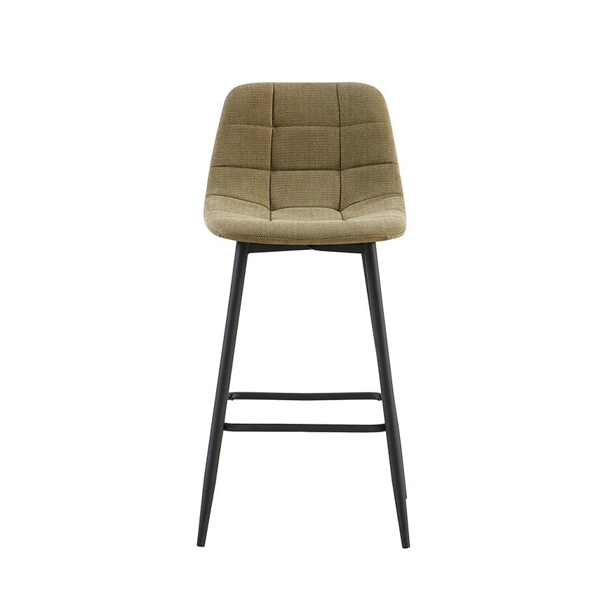 Camden Upholstered Barstool Olive Green