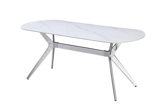 Chrome Grace Dining Table