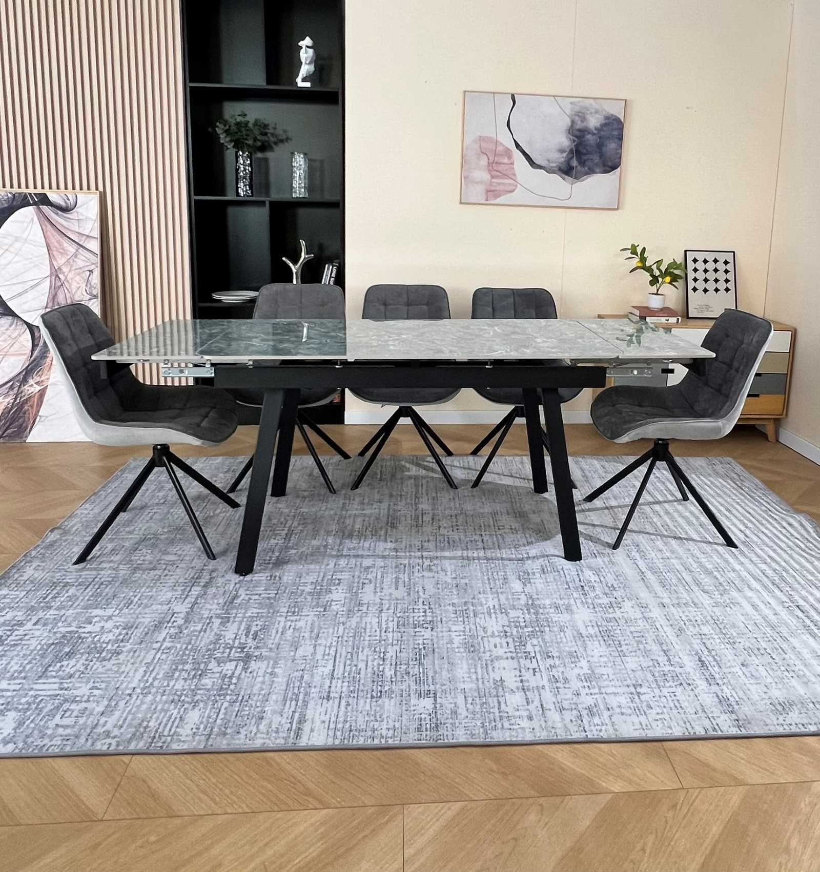 Marlow Table + Larkin Chair Grey (4)