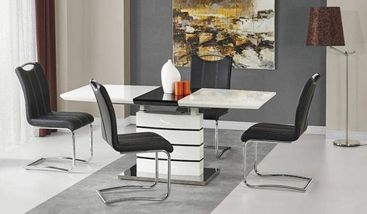 Mirage Extendable High Gloss Dining Table
