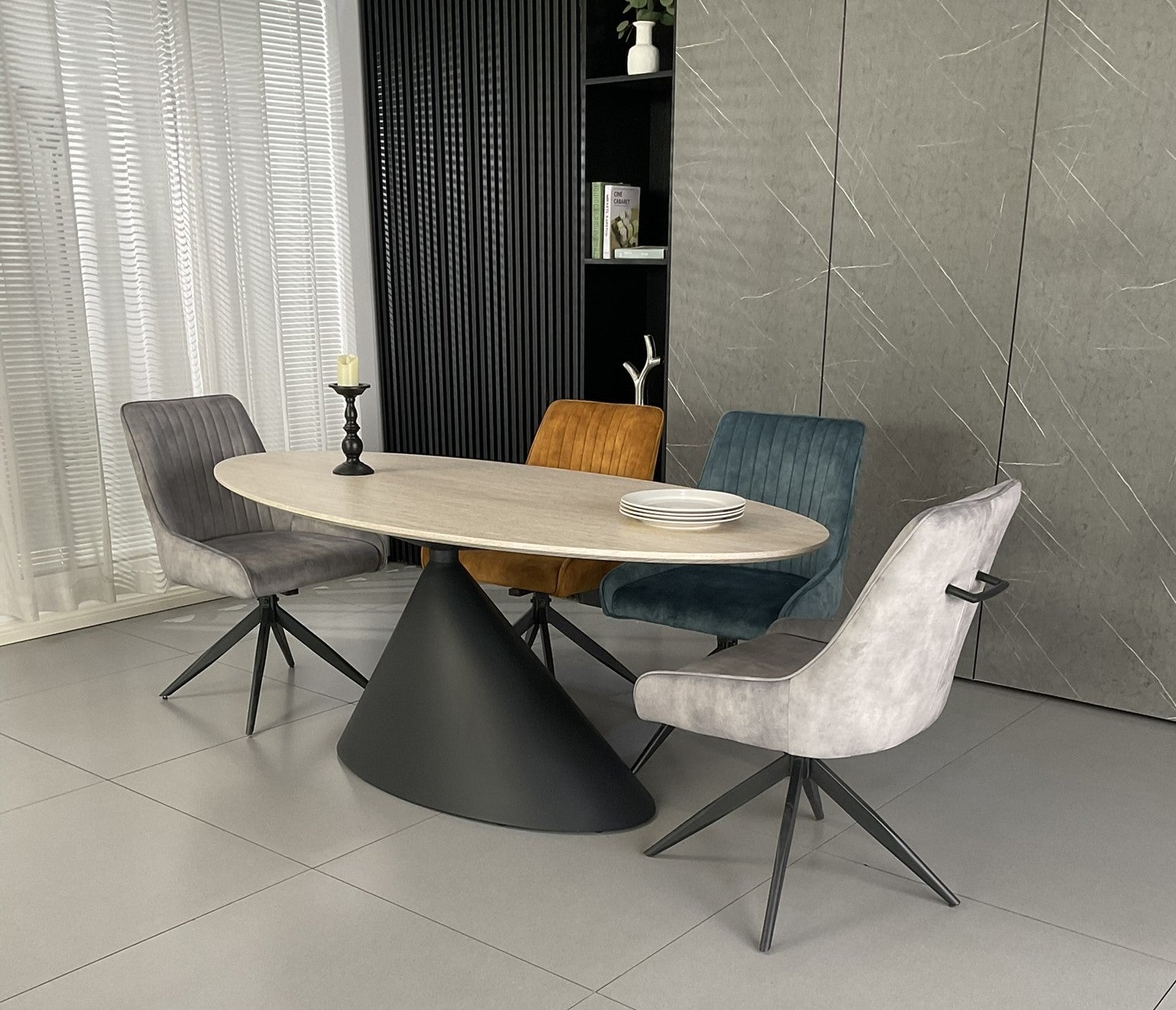 Mistral Dinning Set + Mixed colour Russel (1)