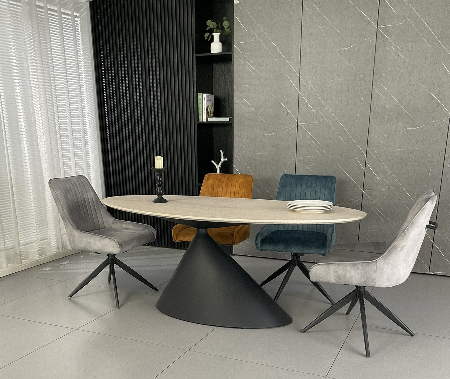 Mistral Dinning Set + Mixed colour Russel (2)