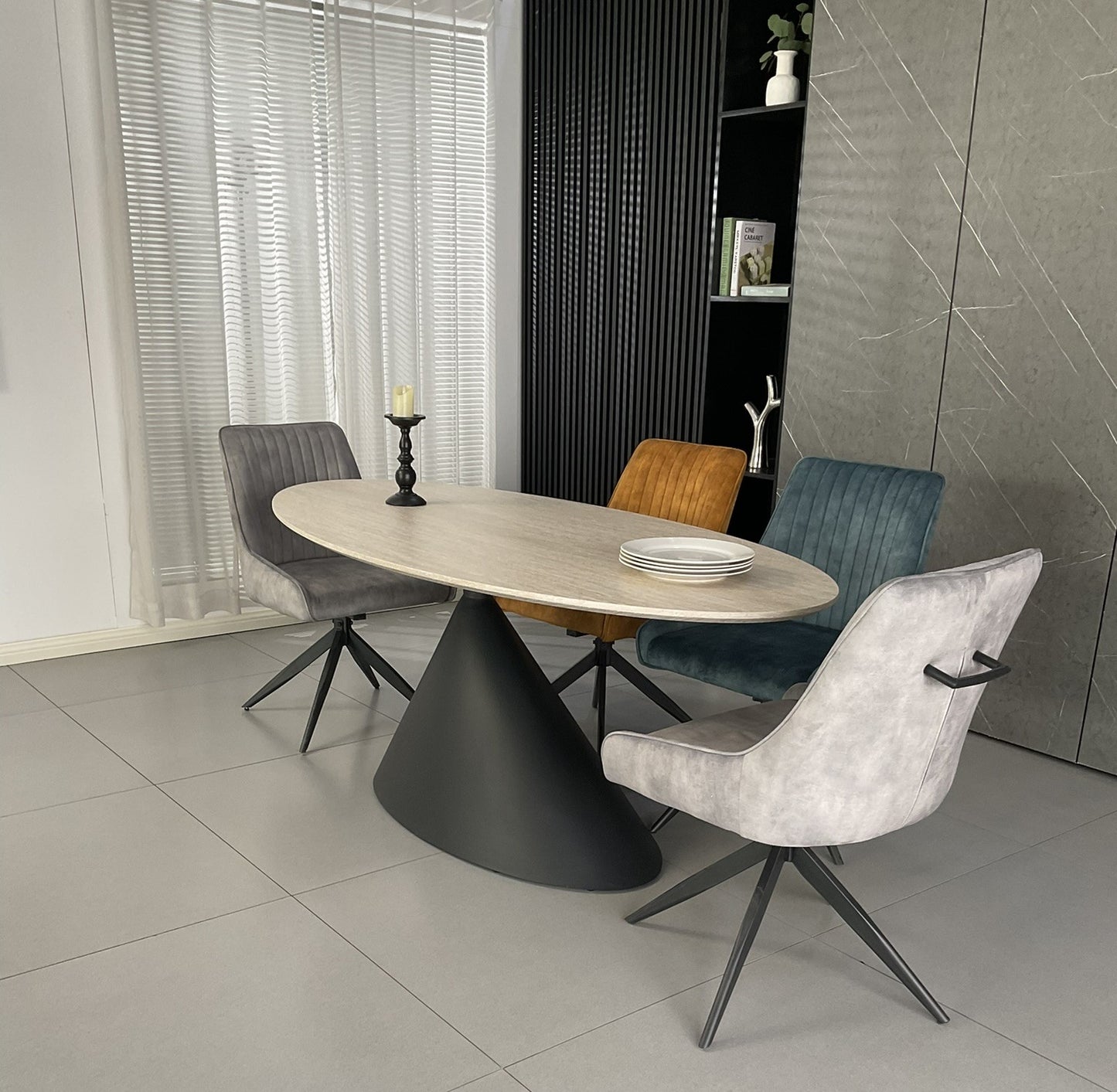 Mistral Dinning Set + Mixed colour Russel (6)