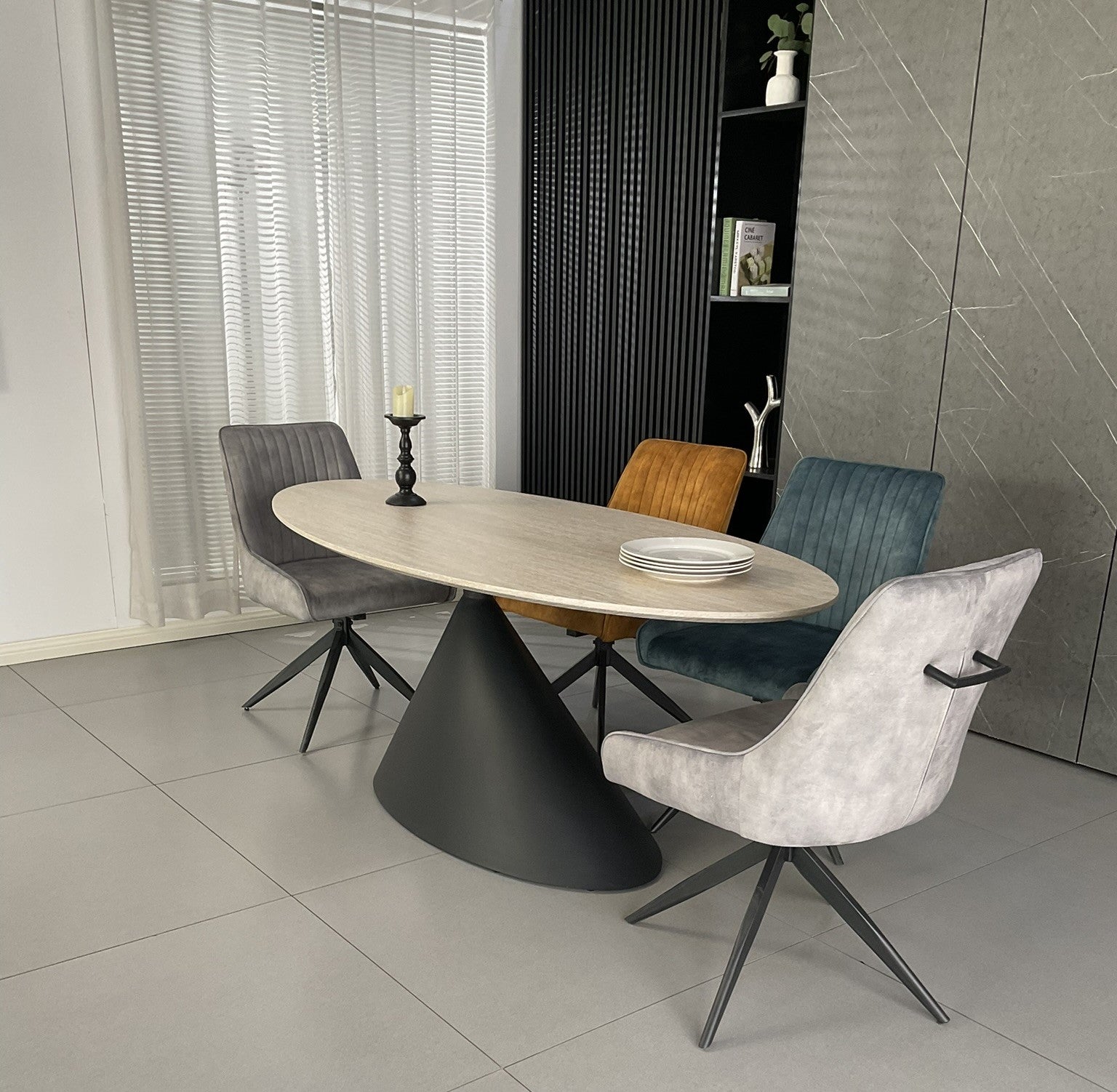 Mistral Dinning Set + Mixed colour Russel (6)