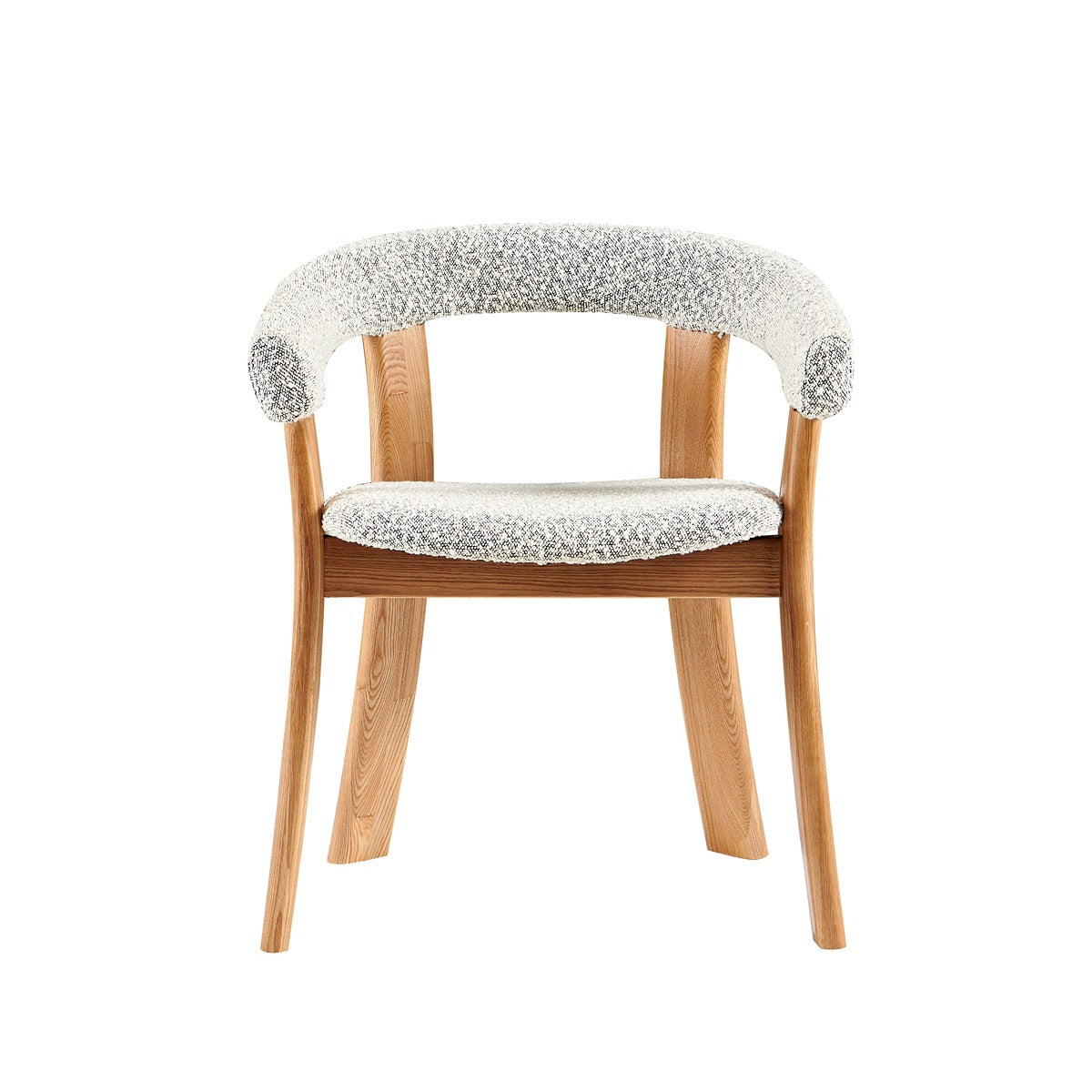 Renoir Leather Dining Chair Smokey White