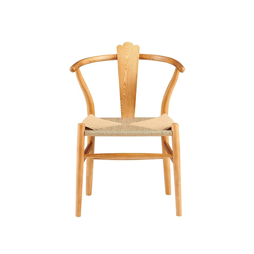 Wishbone Crested Chair Natural Woven