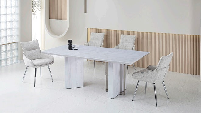 Zenith Marble Dining Set